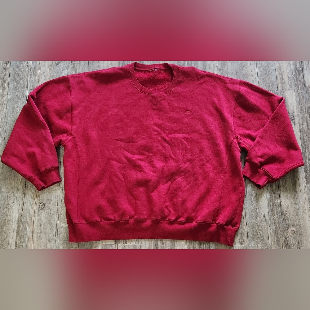 Vintage Russell Athletic Crewneck Blank sweatshirt 3XL (Red/Crimson)